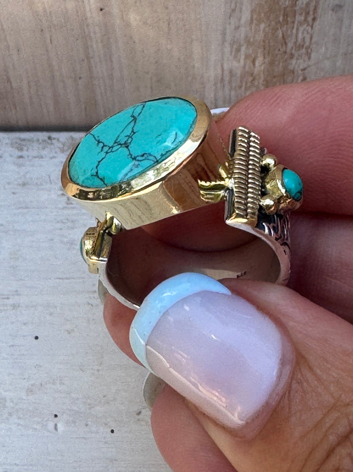 Turquoise Cleopatra Bling