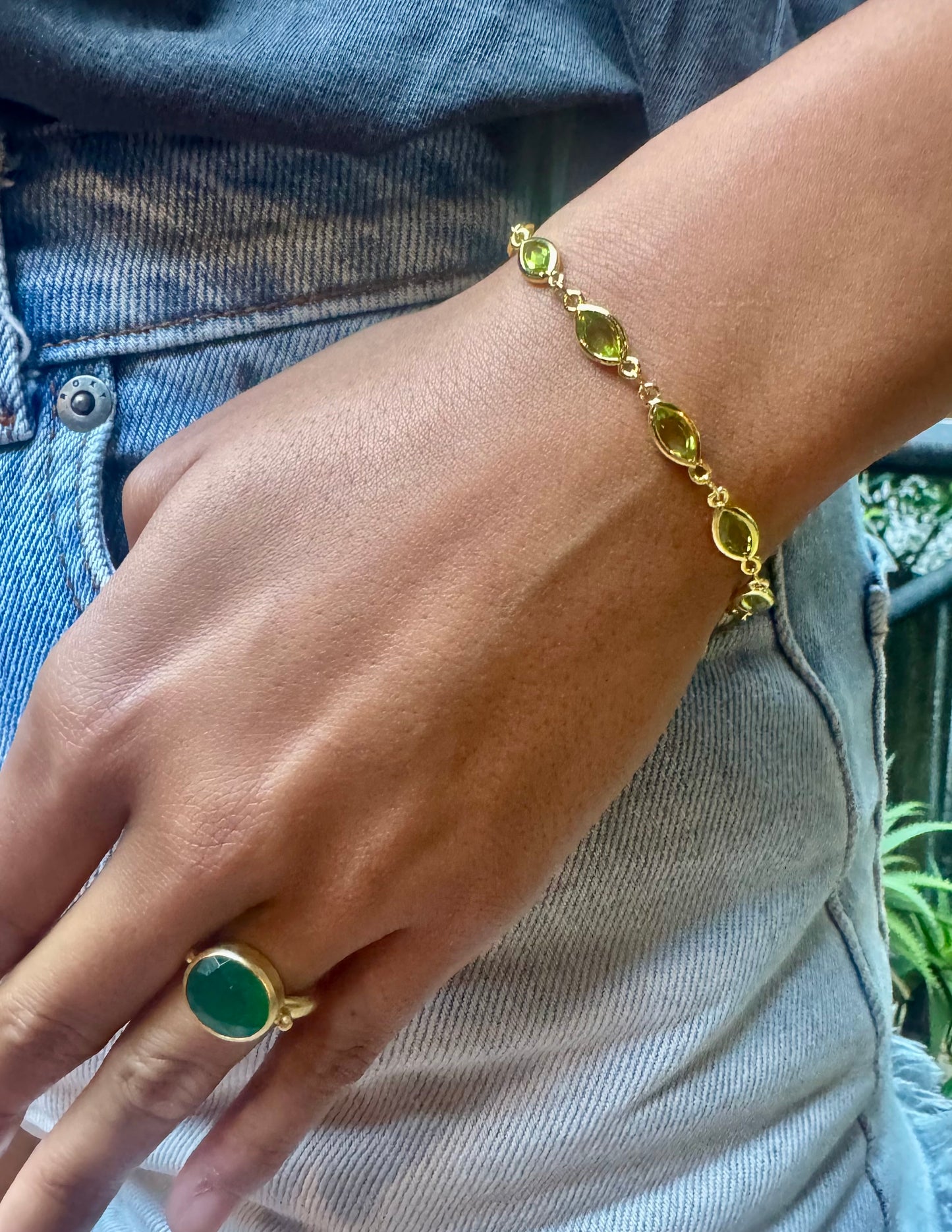 Parot Green Crystal Bracelet