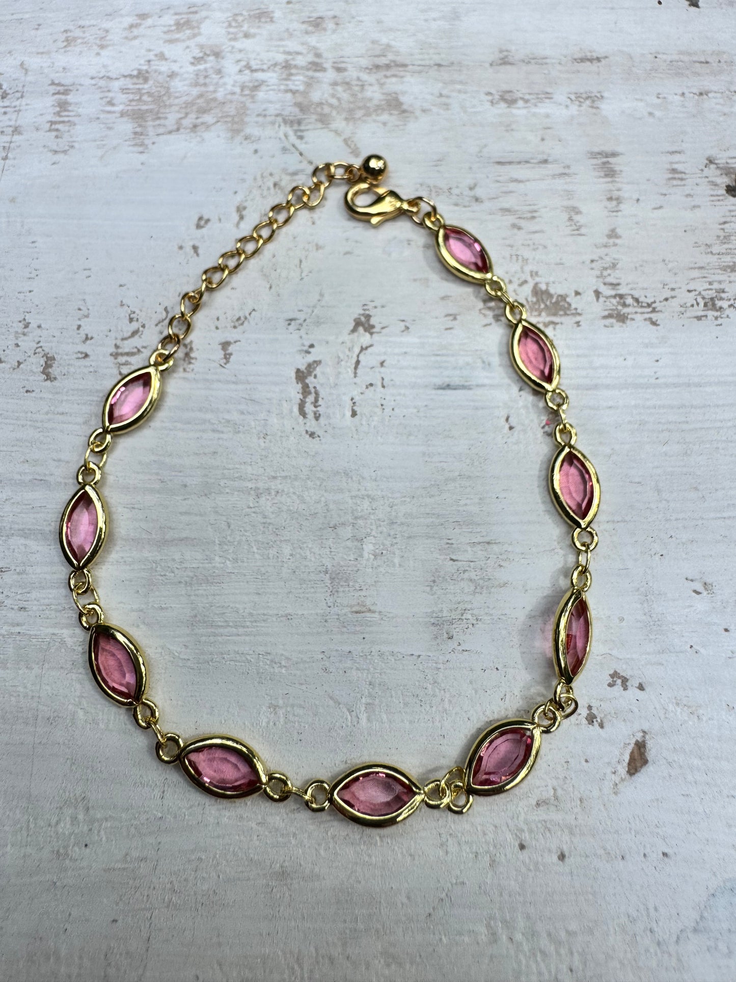 Pink Crystal Bracelet