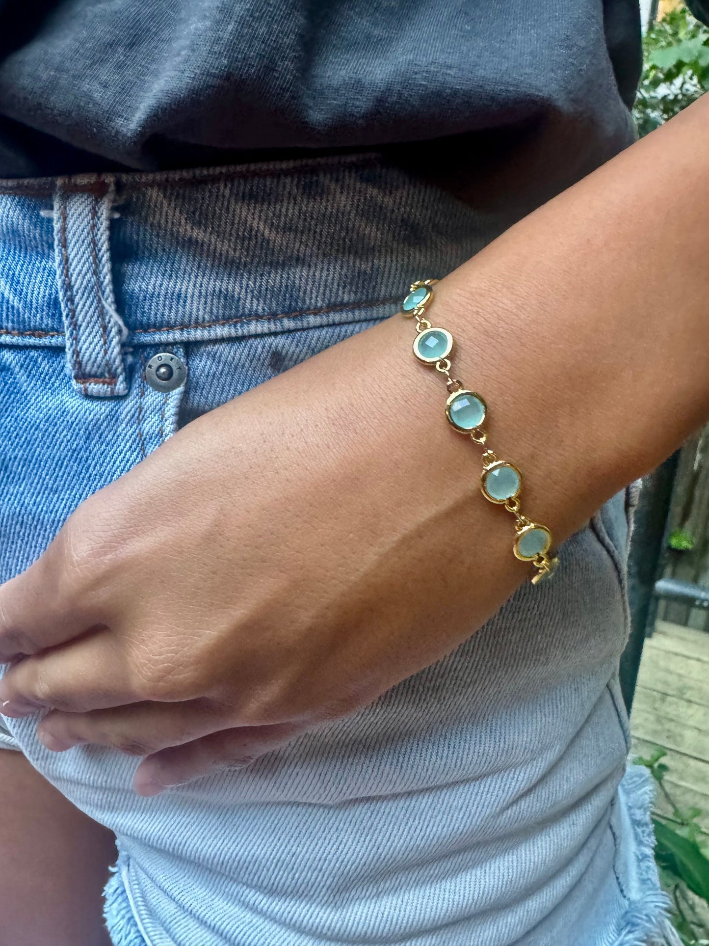 Ocean Blue Crystal Bracelet