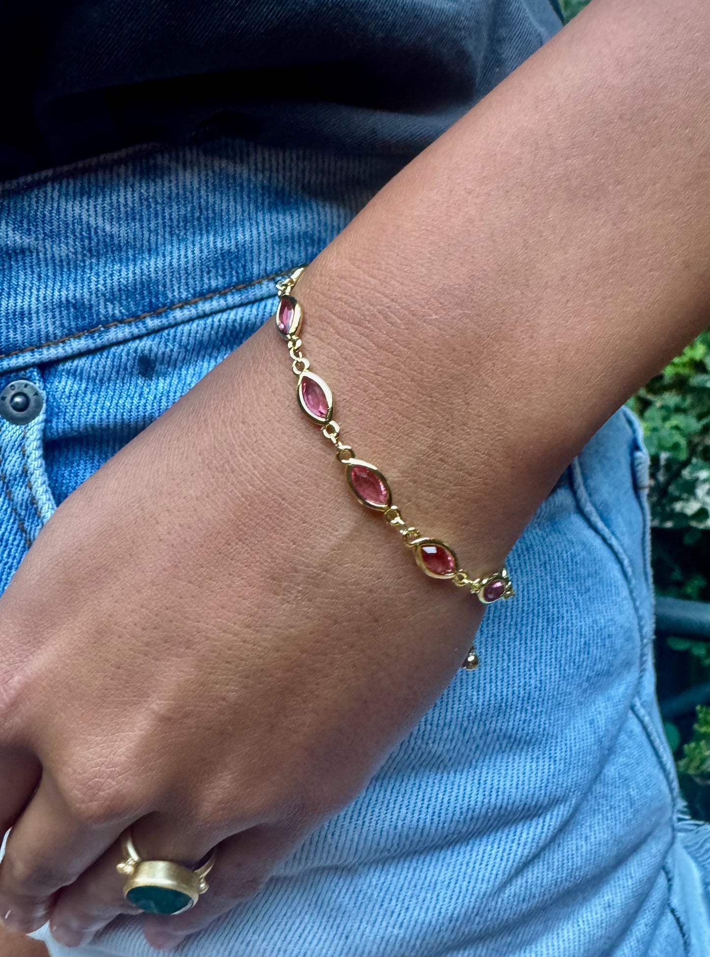 Pink Crystal Bracelet