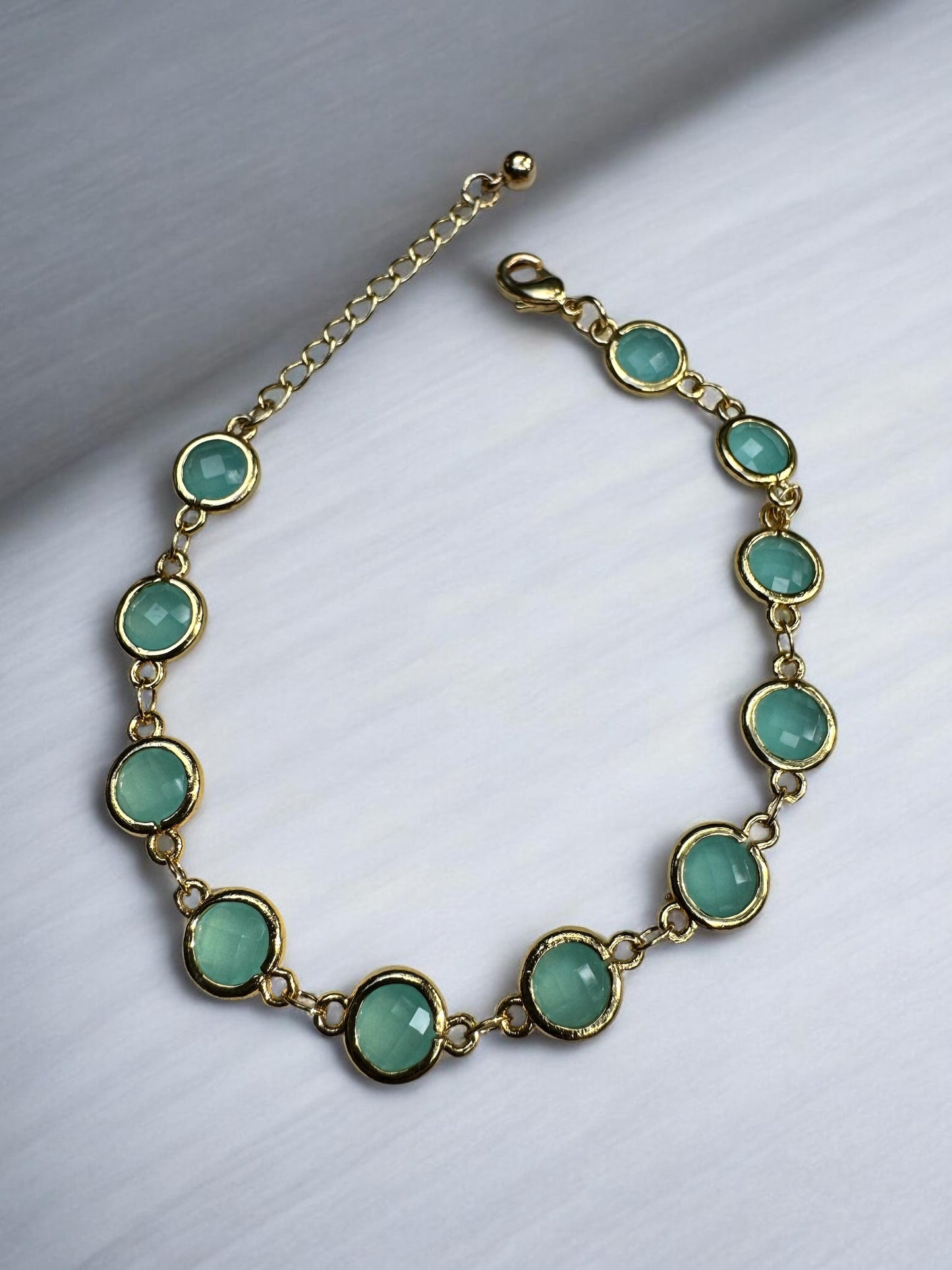 Ocean Blue Crystal Bracelet