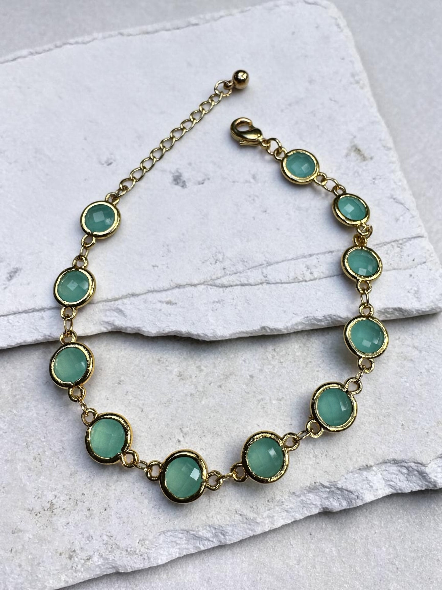 Ocean Blue Crystal Bracelet