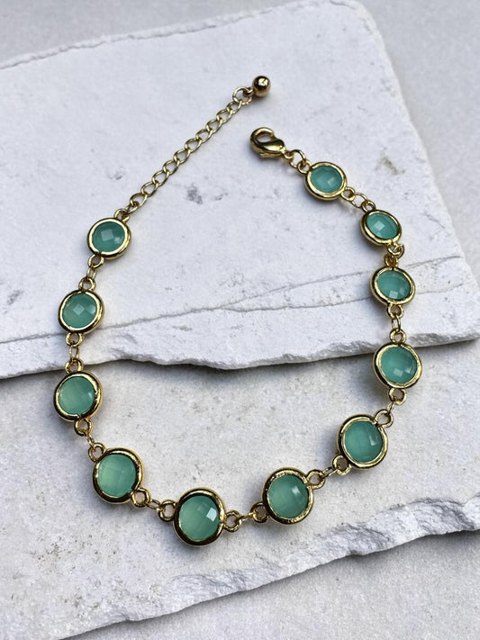 Ocean Blue Crystal Bracelet